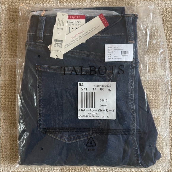 NWT Talbots Flawless 5-Pocket Jegging Jeans Saratoga Wash Size 12 - Picture 6 of 8